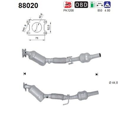 Catalizador VW Load UP! · 88020