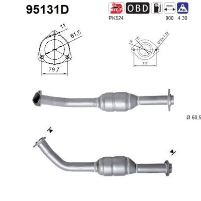 Catalizador Toyota Land Cruiser Prado · 95131D