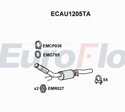 Catalizador Audi A1 · ECAU1205TA