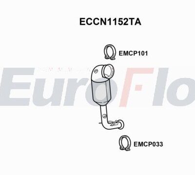 Catalizador Opel Crossland X / Crossland · ECCN1152TA