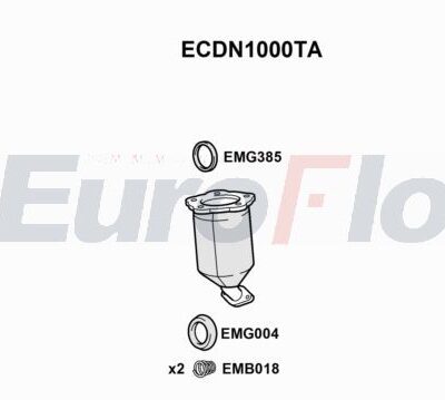 Catalizador Nissan Micra II · ECDN1000TA
