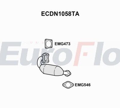 Catalizador Nissan Qashqai I · ECDN1058TA