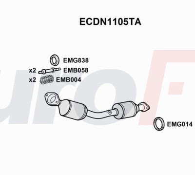 Catalizador Nissan Juke · ECDN1105TA