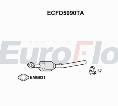 Catalizador Ford Mondeo V Turnier · ECFD5090TA