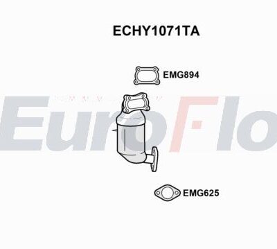Catalizador Hyundai Kona · ECHY1071TA