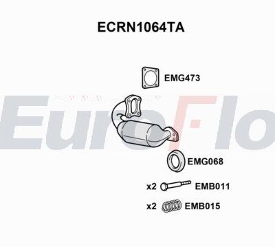 Catalizador Nissan Qashqai I · ECRN1064TA