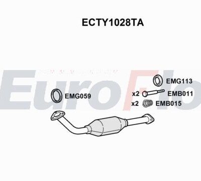 Catalizador Toyota Land Cruiser Prado · ECTY1028TA