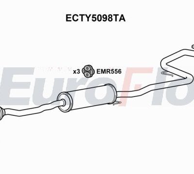 Catalizador Toyota Yaris · ECTY5098TA