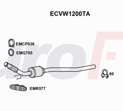 Catalizador VW Tiguan · ECVW1200TA