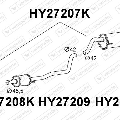 Catalizador Hyundai i20 II · HY27207K