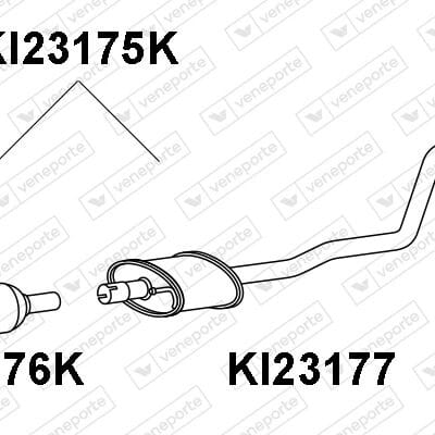 Catalizador Kia RIO III Sedán · KI23175K