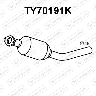 Catalizador Toyota Yaris · TY70191K