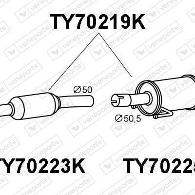 Catalizador Toyota C-hr VAN · TY70219K