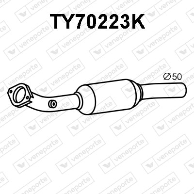 Catalizador Toyota C-hr VAN · TY70223K