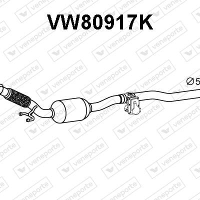 Catalizador VW Golf VII · VW80917K