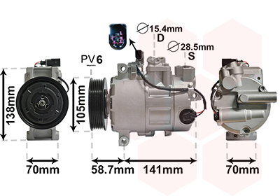 Compresor, Aire Acondicionado Audi A4 B8 · 0300K279