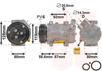 Compresor, Aire Acondicionado Citroën Xsara Picasso · 0900K238