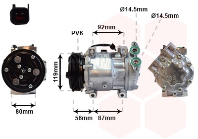 Compresor, Aire Acondicionado Mazda 3 · 1800K431