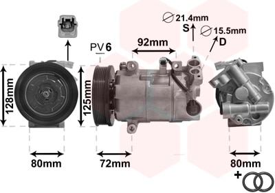 Compresor, Aire Acondicionado Renault Megane III Coupé · 4300K489