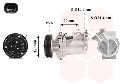 Compresor, Aire Acondicionado Dacia Duster · 4300K495