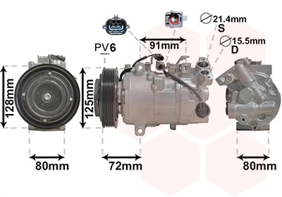 Compresor, Aire Acondicionado Renault Megane III Coupé · 4300K628