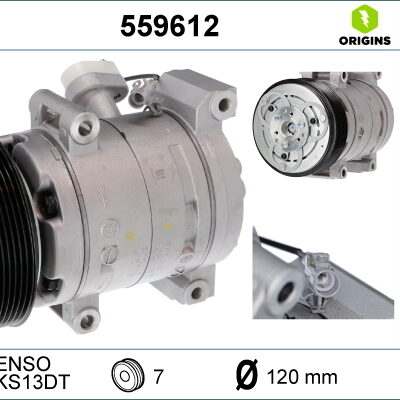 Compresor, Aire Acondicionado Toyota Hilux VII Pick-up · 559612