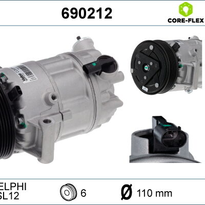 Compresor, Aire Acondicionado Alfa Romeo Giulietta · 690212