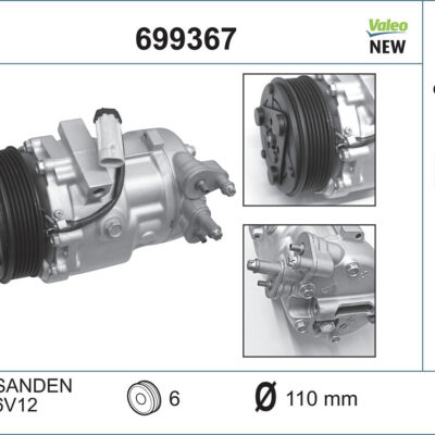 Compresor, Aire Acondicionado Suzuki Swift IV · 699367