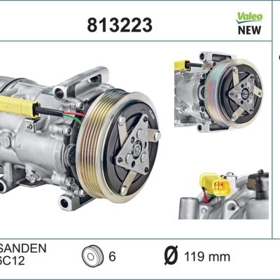 Compresor, Aire Acondicionado Peugeot 207 · 813223