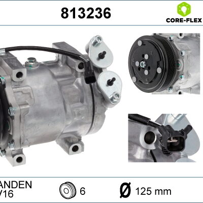 Compresor, Aire Acondicionado Mazda 3 · 813236