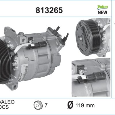 Compresor, Aire Acondicionado Renault Master III Caja/chasis · 813265