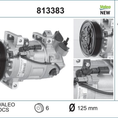 Compresor, Aire Acondicionado Renault Clio IV · 813383
