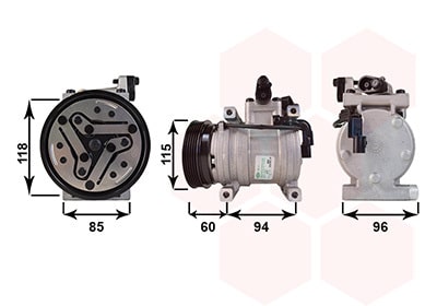 Compresor, Aire Acondicionado Hyundai i10 I · 8200K217