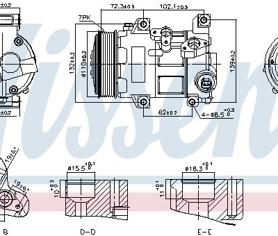 Compresor, Aire Acondicionado Toyota Corolla Sedán · 89516