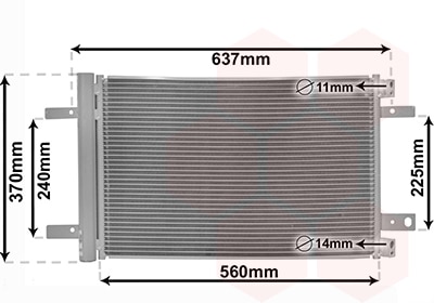 Condensador, Aire Acondicionado Peugeot 308 II · 09015702
