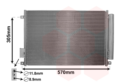Condensador, Aire Acondicionado Fiat Panda · 17005347