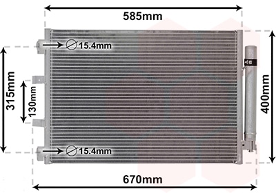 Condensador, Aire Acondicionado Ford Focus III · 18005487