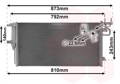 Condensador, Aire Acondicionado Ford Kuga II VAN · 18005617