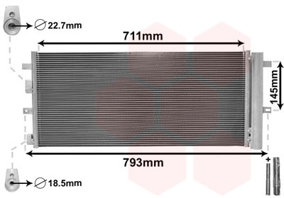 Condensador, Aire Acondicionado Ford Galaxy III · 18015701