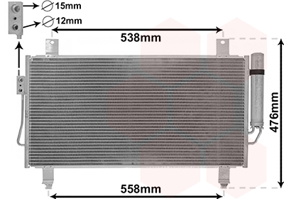 Condensador, Aire Acondicionado Mitsubishi Outlander III · 32005252