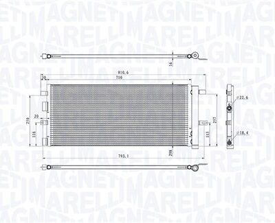 Condensador, Aire Acondicionado Ford Galaxy III · 350203103900
