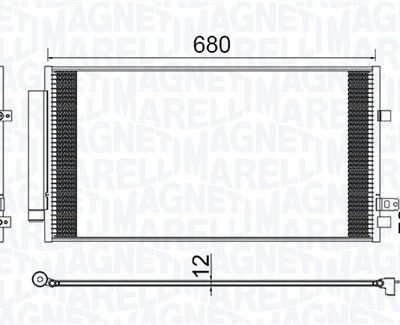 Condensador, Aire Acondicionado Jeep Renegade SUV · 350203173000