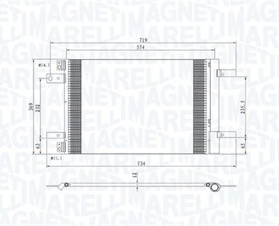 Condensador, Aire Acondicionado Peugeot 308 II · 350203766000