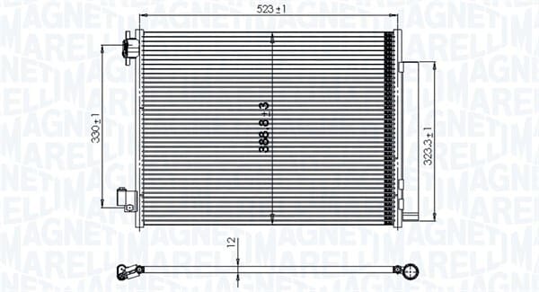Condensador, Aire Acondicionado Dacia Logan II · 350203823000