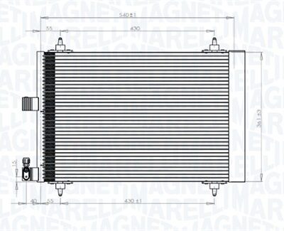 Condensador, Aire Acondicionado Peugeot 407 SW · 350203839000