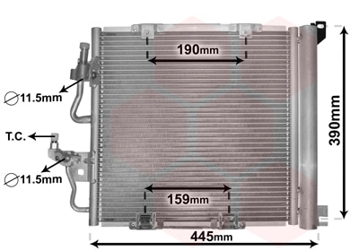 Condensador, Aire Acondicionado Opel Zafira / Zafira Family B · 37005368