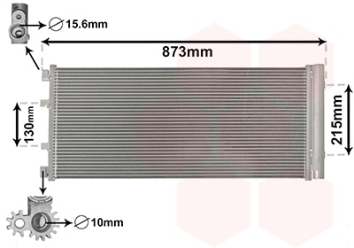 Condensador, Aire Acondicionado Renault Master III Caja/chasis · 43005475