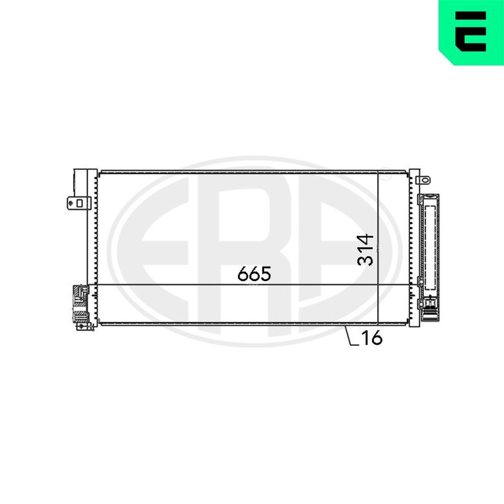 Condensador, Aire Acondicionado Alfa Romeo Giulietta · 667004