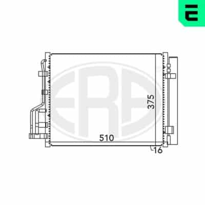 Condensador, Aire Acondicionado Hyundai i30 · 667122