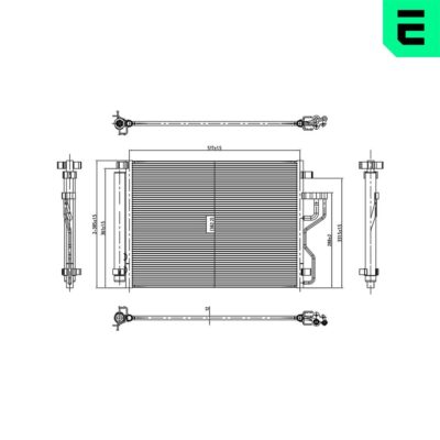 Condensador, Aire Acondicionado Hyundai ix35 · 667486